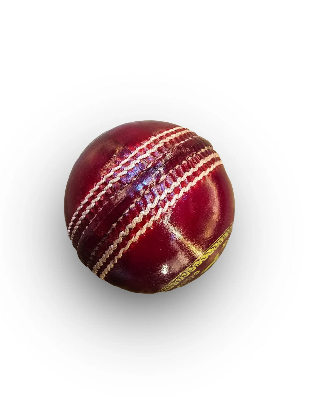 TEST GRADE A LEATHER BALL | 4 PIECE BALL | 35 OVER | RED