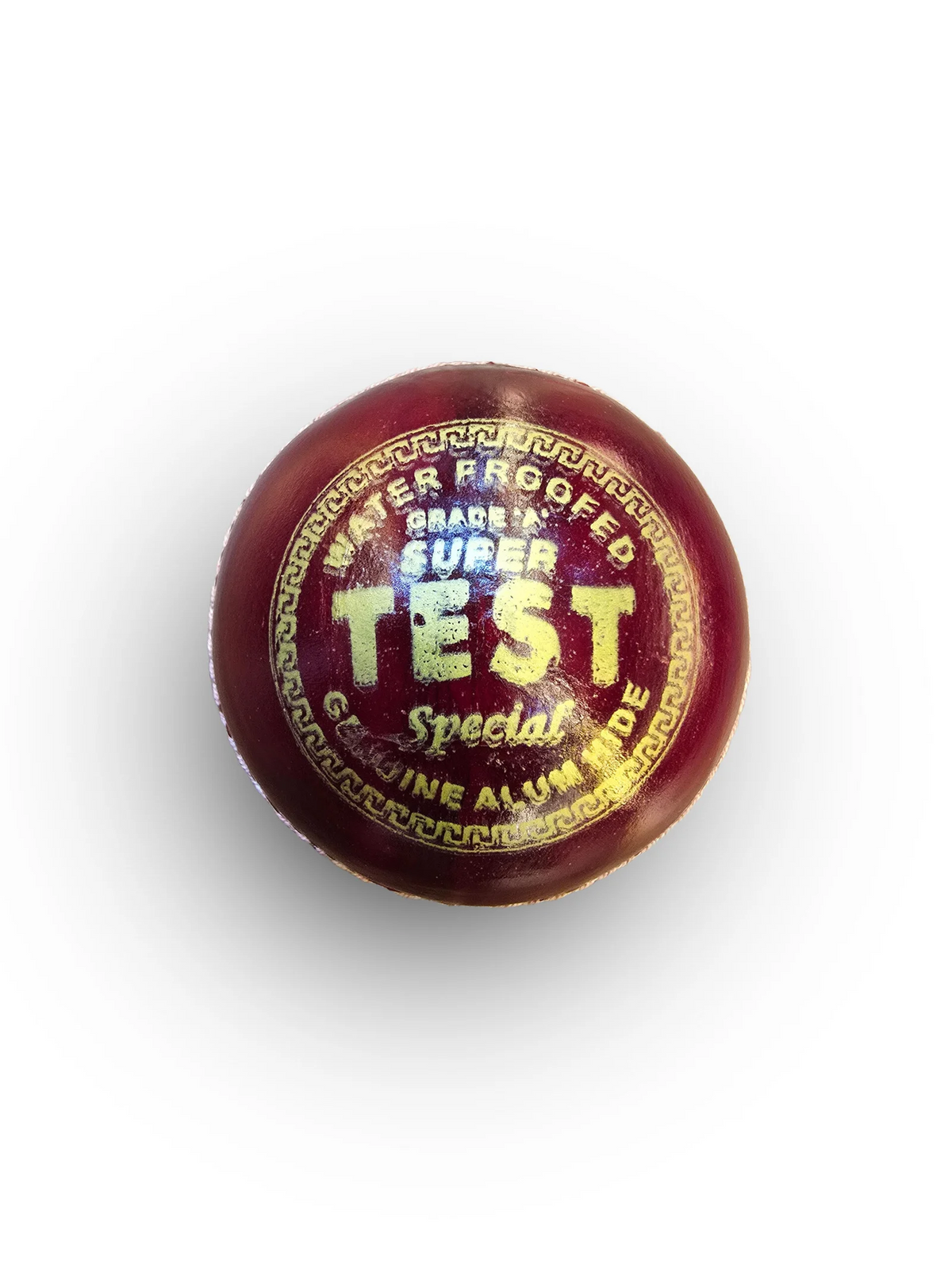 TEST GRADE A LEATHER BALL | 4 PIECE BALL | 35 OVER | RED