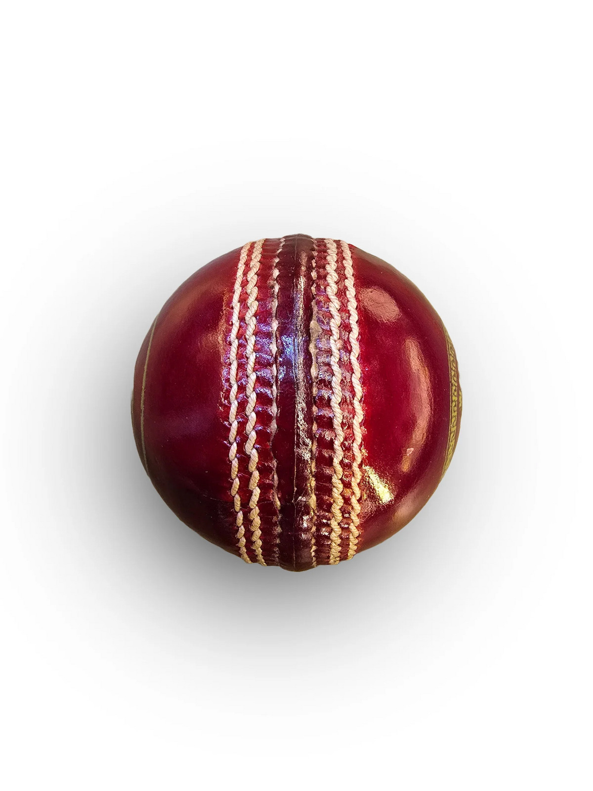 TEST GRADE A LEATHER BALL | 4 PIECE BALL | 35 OVER | RED