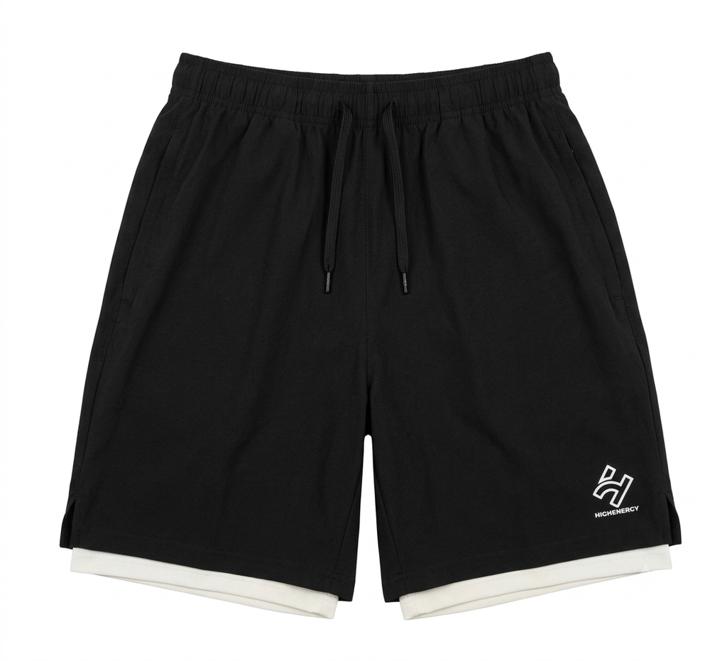 HIGHENERGY Men Skinny Fit High-Rise Training or Gym Sports Shorts with Antimicrobial Technology