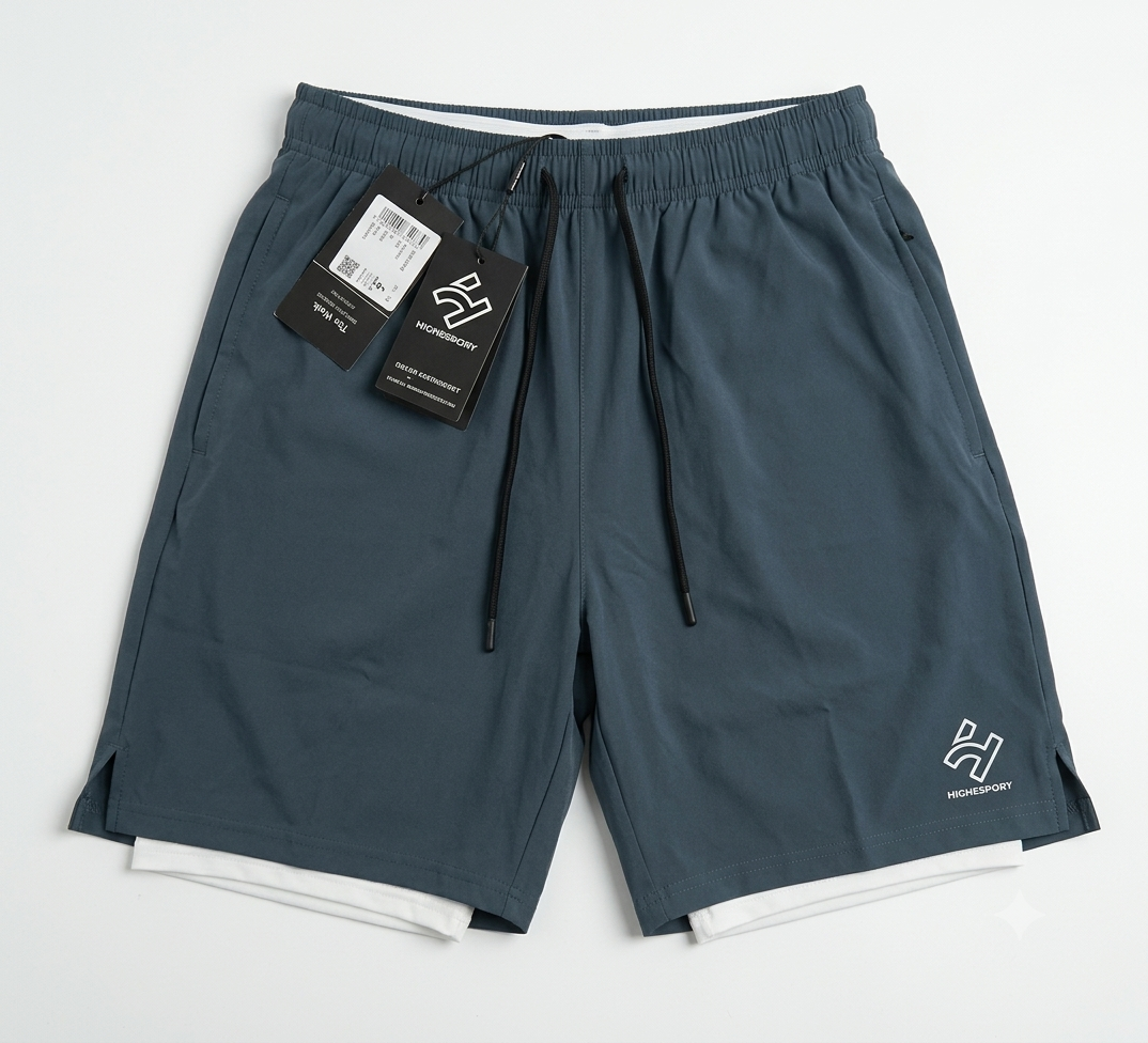 HIGHENERGY Men Skinny Fit High-Rise Training or Gym Sports Shorts with Antimicrobial Technology
