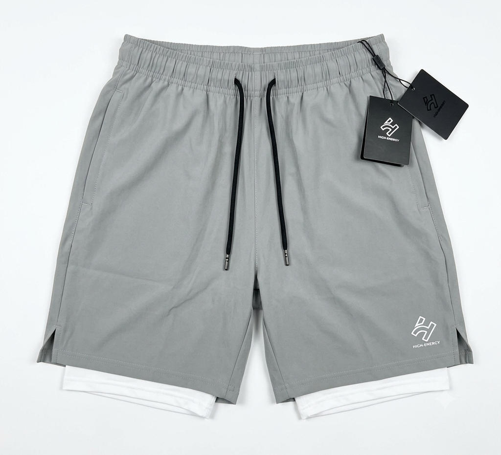 HIGHENERGY Men Skinny Fit High-Rise Training or Gym Sports Shorts with Antimicrobial Technology