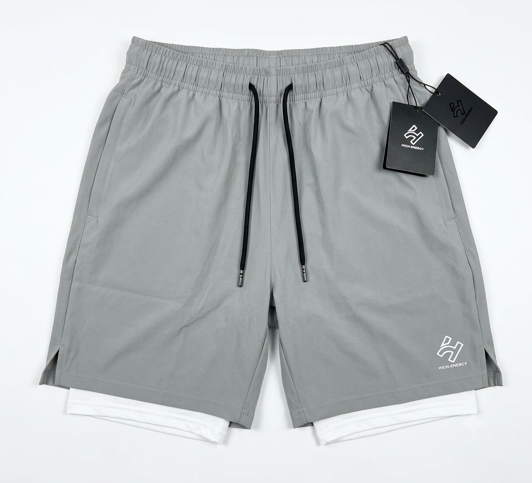 HIGHENERGY Men Skinny Fit High-Rise Training or Gym Sports Shorts with Antimicrobial Technology