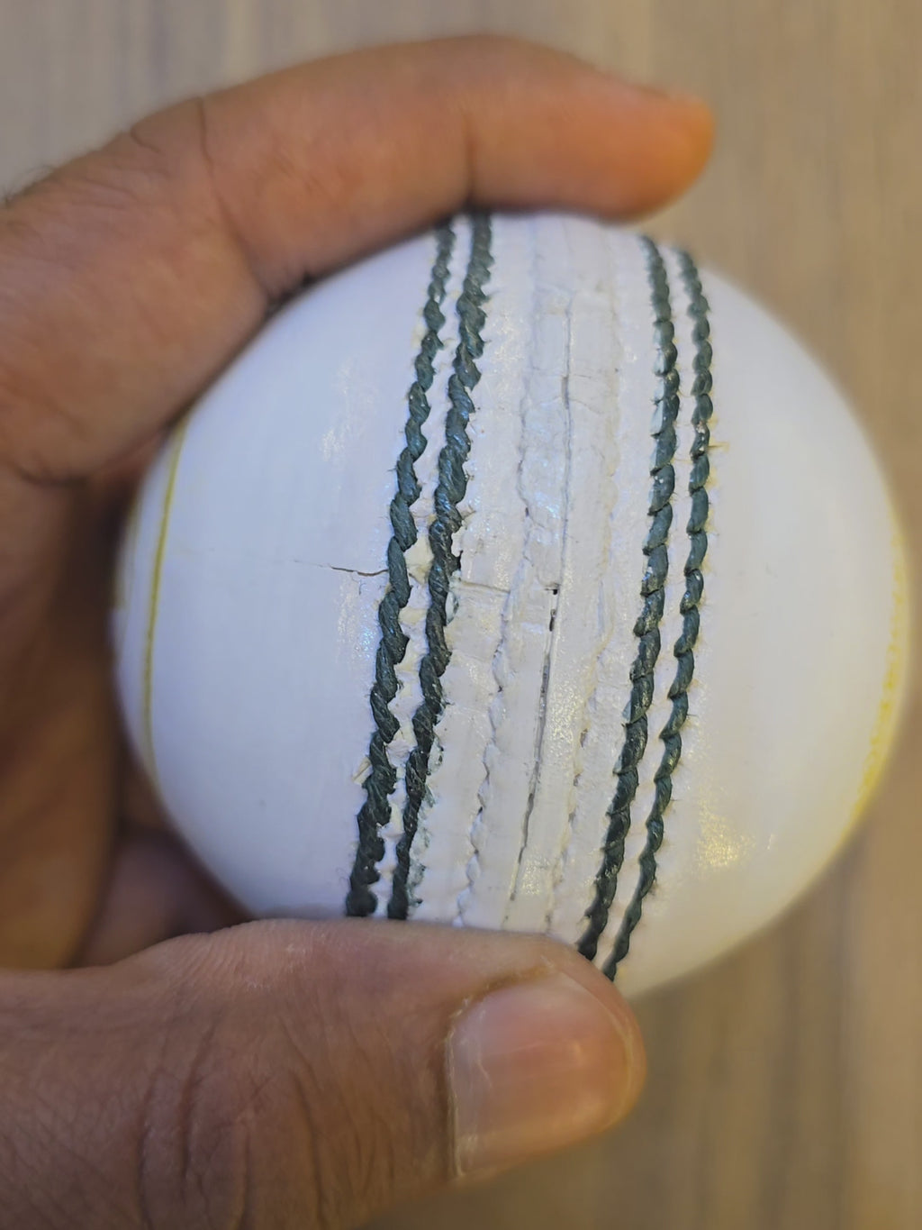 TEST GRADE A LEATHER BALL | 4 PIECE BALL | 35 OVER | WHITE
