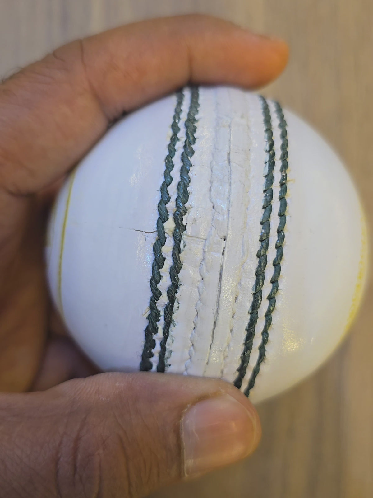 TEST GRADE A LEATHER BALL | 4 PIECE BALL | 35 OVER | WHITE
