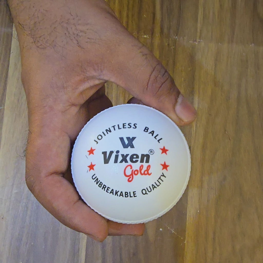 Vixen Plastic Unbreakable Cricket Ball White – Pack of 3 Standard Size