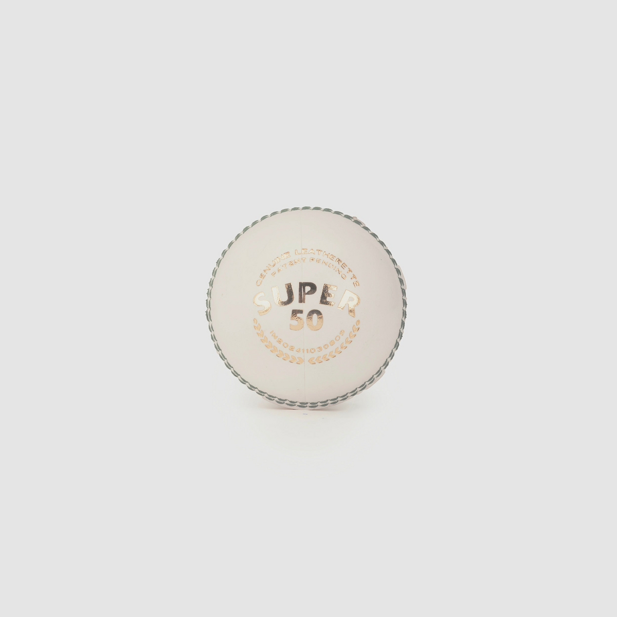 SG Super 50 Cricket Ball | White | Leatherette material
