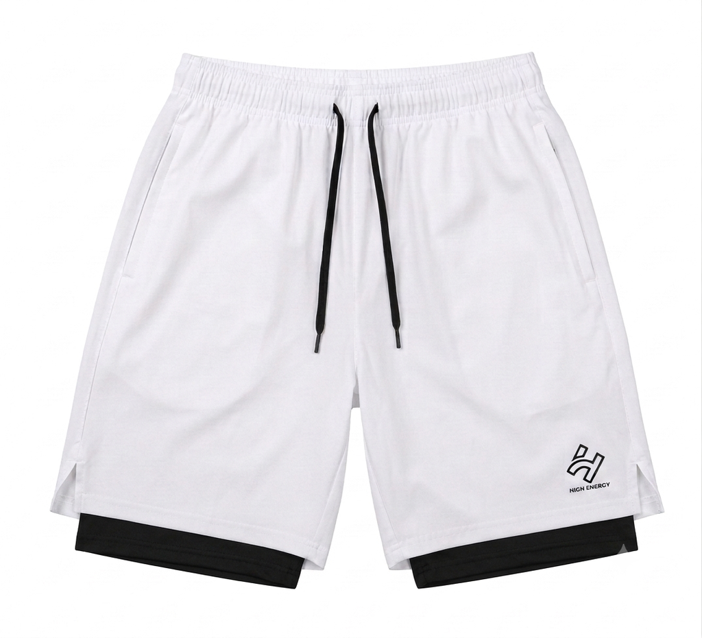 HIGHENERGY Men Skinny Fit High-Rise Training or Gym Sports Shorts with Antimicrobial Technology