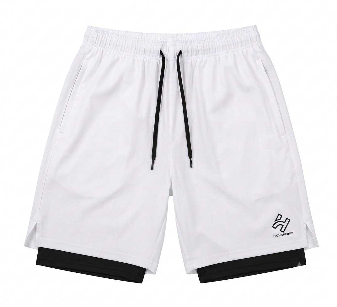 HIGHENERGY Men Skinny Fit High-Rise Training or Gym Sports Shorts with Antimicrobial Technology
